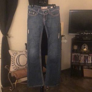 BKE Low Rise Blue Jeans with Straight Leg